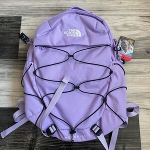 The North Face Lavender Backpack with Bungee Design
